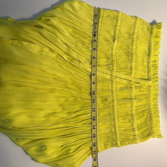 ANTHROPOLOGIE’s Current Air Neon Yellow Strapless Maxi Dress, Size S - Picture 8 of 8